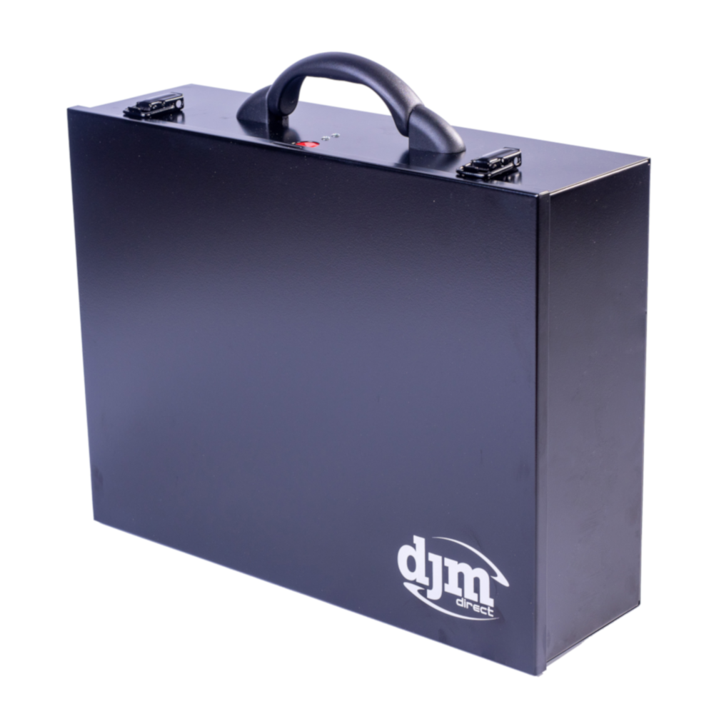 DJM Direct SBB.LD.45.27 Large Double Metal Compartment Storage System Case 45mm, Black