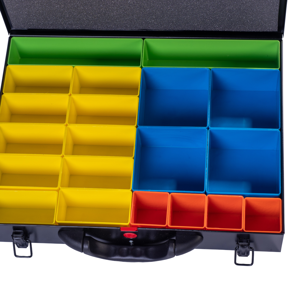 DJM Direct SBB.LS.63.20 Large Metal Compartment Storage System Case 63mm, Black