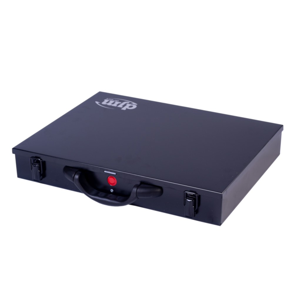 DJM Direct SBB.LS.63.20 Large Metal Compartment Storage System Case 63mm, Black