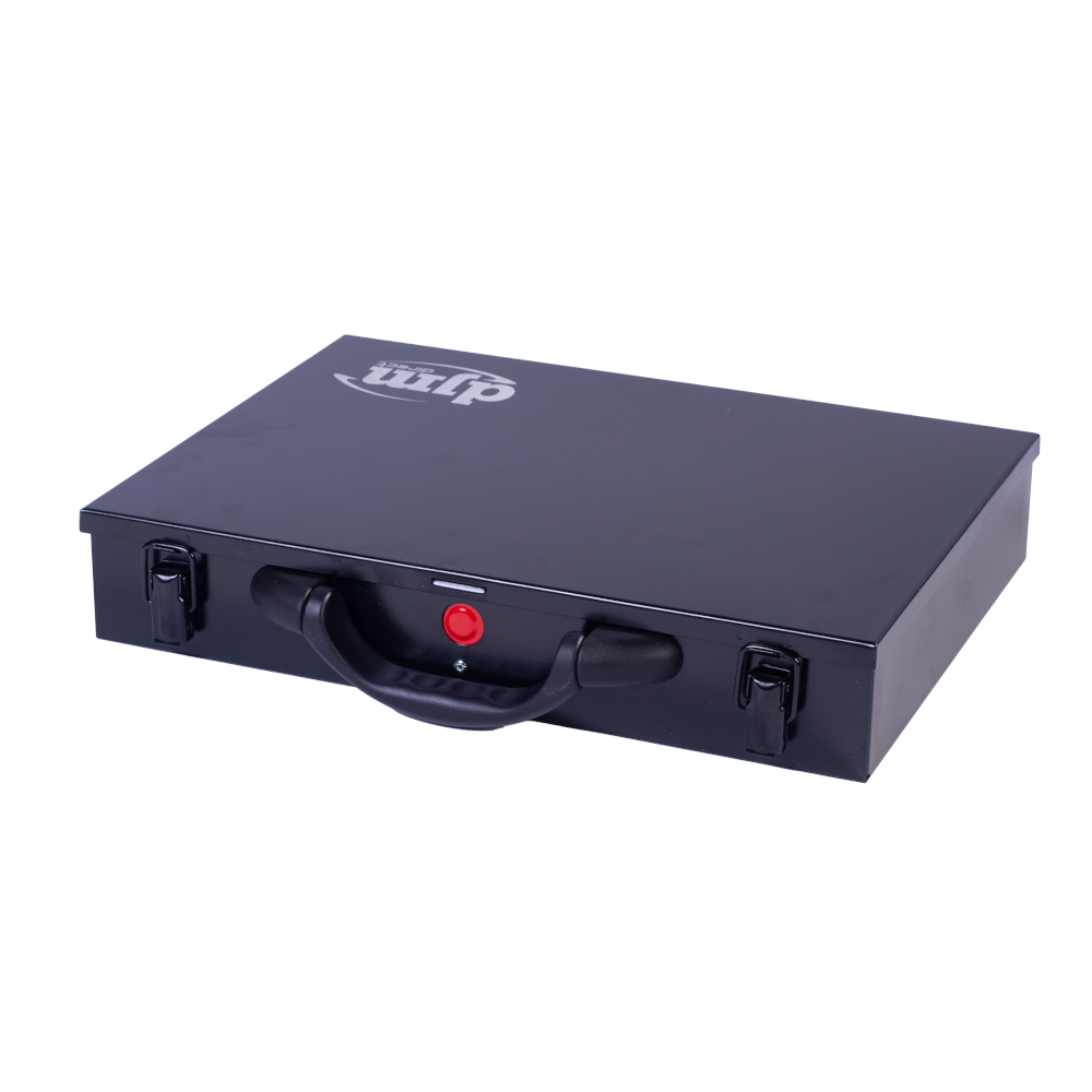 DJM Direct SBB.MS.63.17 Medium Metal Compartment Storage System Case 63mm, Black