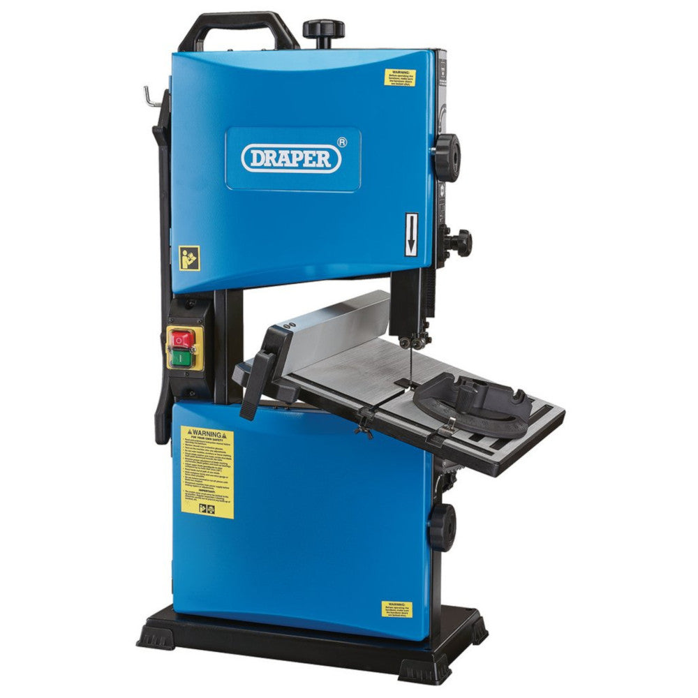 Draper 98446 Professional Garage Workshop Bench Mounted Wood Cutting Band Saw 228mm Throat 300W 230V
