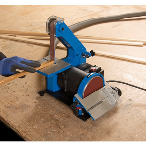 Draper 98419 Stormforce Bench Mounted Garage Workshop Belt and Disc Sander 762 x 25mm/127mm 300W 230V