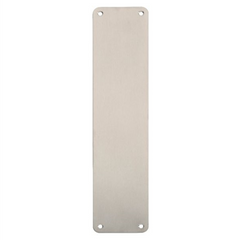 Eurospec FPP1350SSS Steelworx Radiused Corner Plain Finger Push Door Plate Cover 350mm x 75mm - Satin Stainless Steel