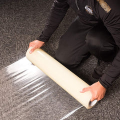 Florprotec Tac Bac Self-Adhesive Carpet Floor Protection Film 600mm - Clear