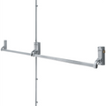 Hoppe AR888 ARRONE Combination Unit for Double Rebated Fire Exit Emergency Doors Panic Bolt Hardware Silver