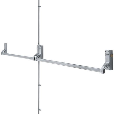 Hoppe AR888 Arrone Combination Unit for Double Rebated Doors - Silver