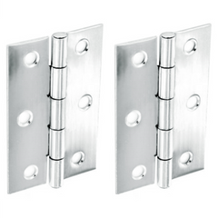 Perry 1838 Light Duty Narrow Door Steel Butt Hinges 3 Inch Zinc Plated