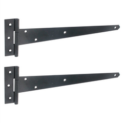 Light Weight Gate Shed Door Tee T Hinges 300mm Black
