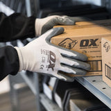 Ox Tools Nitrile Flex Safety Gloves 12 Pack