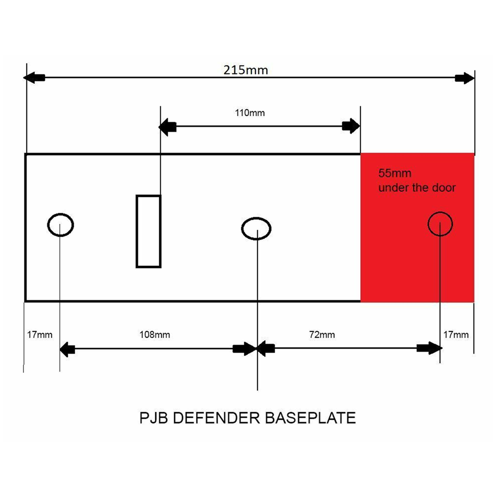 PJB PJB301 Up & Over Garage Door Defender Master Security Lock with Padlock