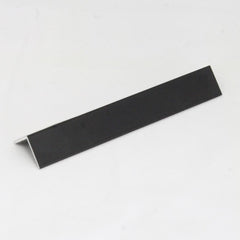 RUK Equal Sided Angle Edging Corner Furniture Protection Profile Cover Trim 2 Metres Matt Black Anodised Aluminium