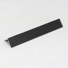 RUK Equal Sided Angle Edging Corner Furniture Protection Profile Trim 2.5 Metres Matt Black Anodised Aluminium