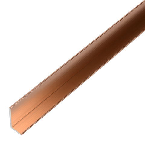 RUK Aluminium Unequal Sided Angle 2mtr - Rose Gold