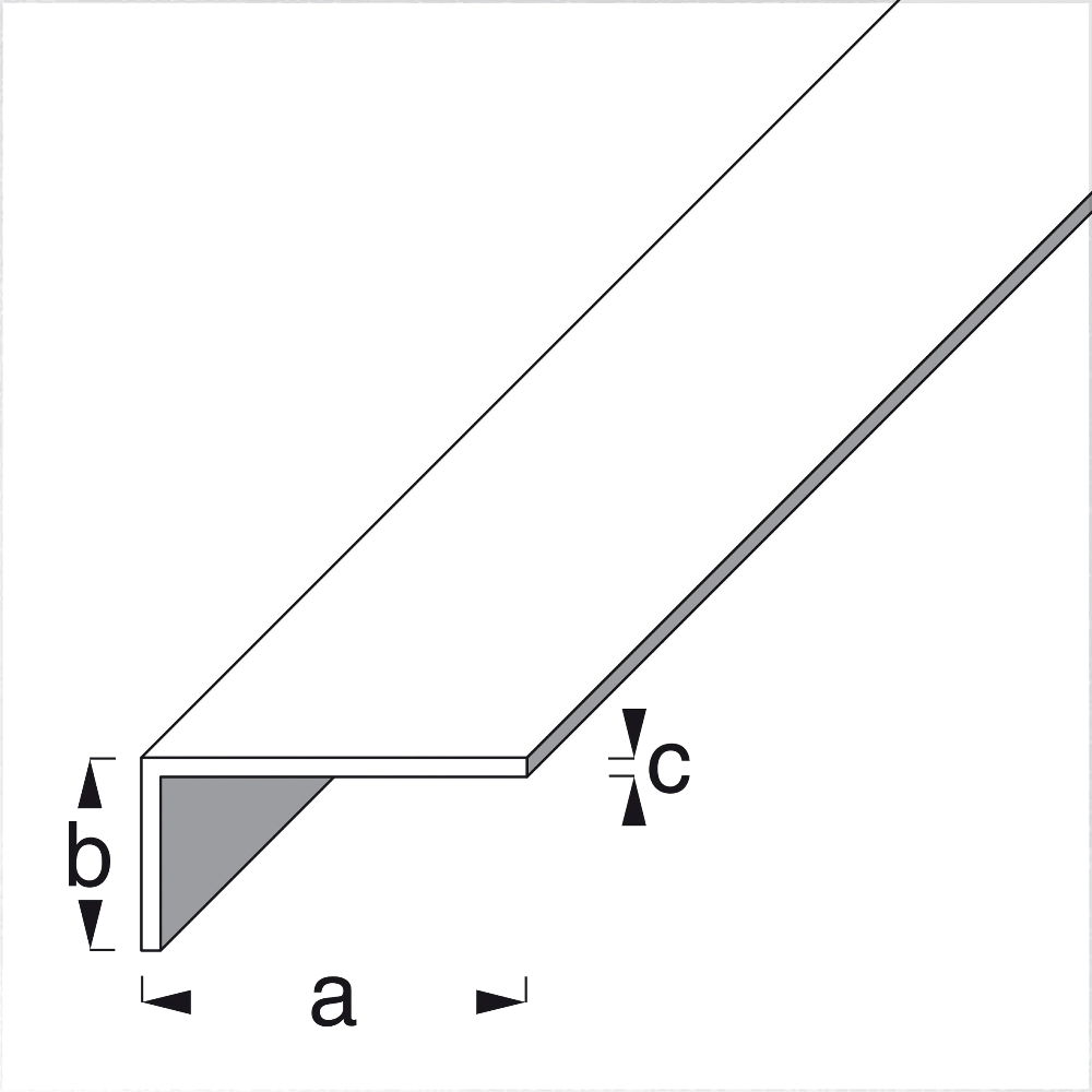 RUK Aluminium Angle Unequal Sided Edging Corner Furniture Protection Profile Trim Dimensions