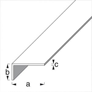 RUK Aluminium Angle Unequal Sided Edging Corner Furniture Protection Profile Trim Dimensions
