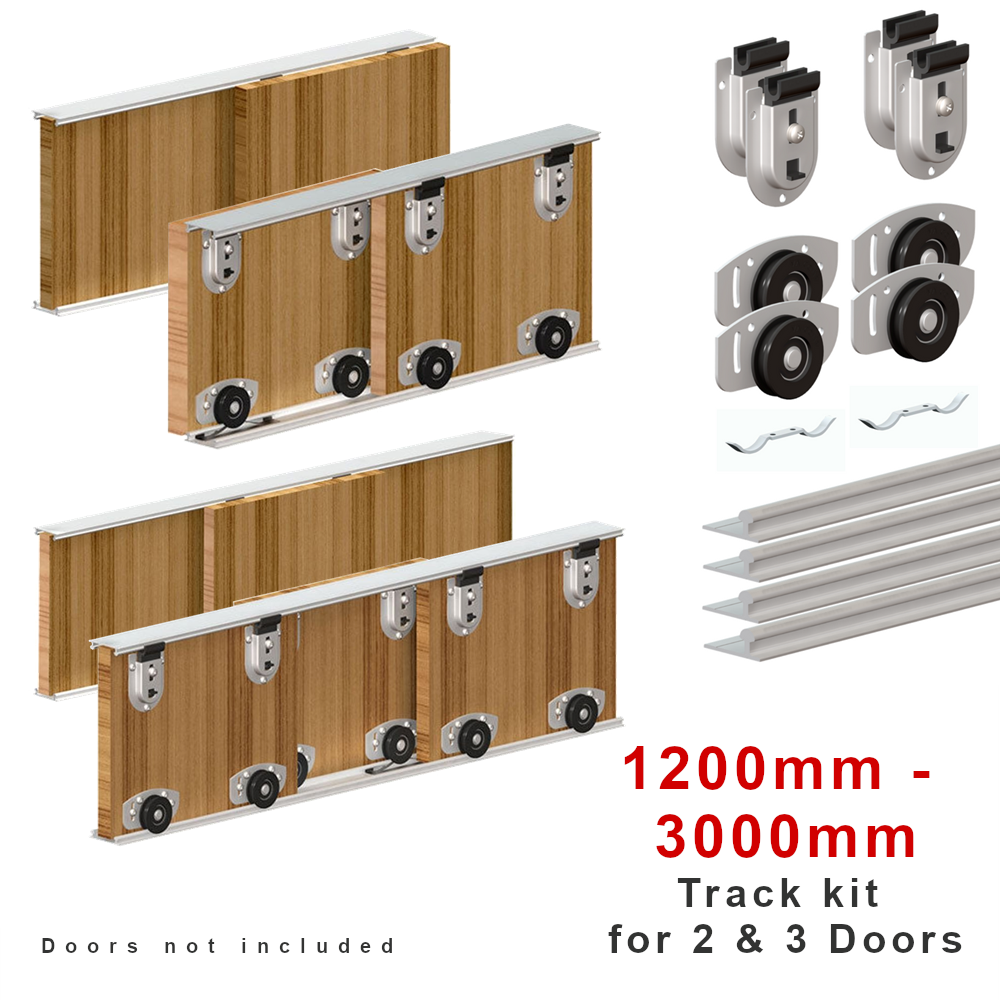 Rothley Ares 2 Sliding Door Gear Wardrobe Twin Track System Kit 70kg