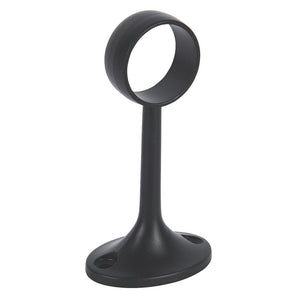 Rothley Baraque Round Colorail Tube Wardrobe Hanging Rail Centre Support Bracket Fitting Matt Black