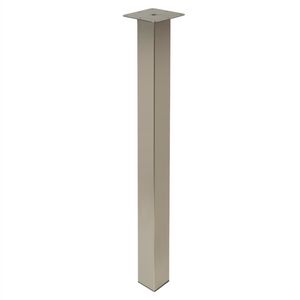 Rothley Heavy Duty Breakfast Bar Kitchen Worktop Support Table Legs 870mm, 60mm x 60mm Square Brushed Nickel