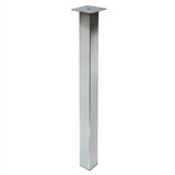 Rothley Heavy Duty Breakfast Bar Kitchen Worktop Support Table Legs 870mm, 60mm x 60mm Square Polished Chrome