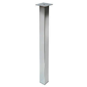 Rothley Heavy Duty Breakfast Bar Kitchen Worktop Support Table Legs 870mm, 60mm x 60mm Square Polished Chrome