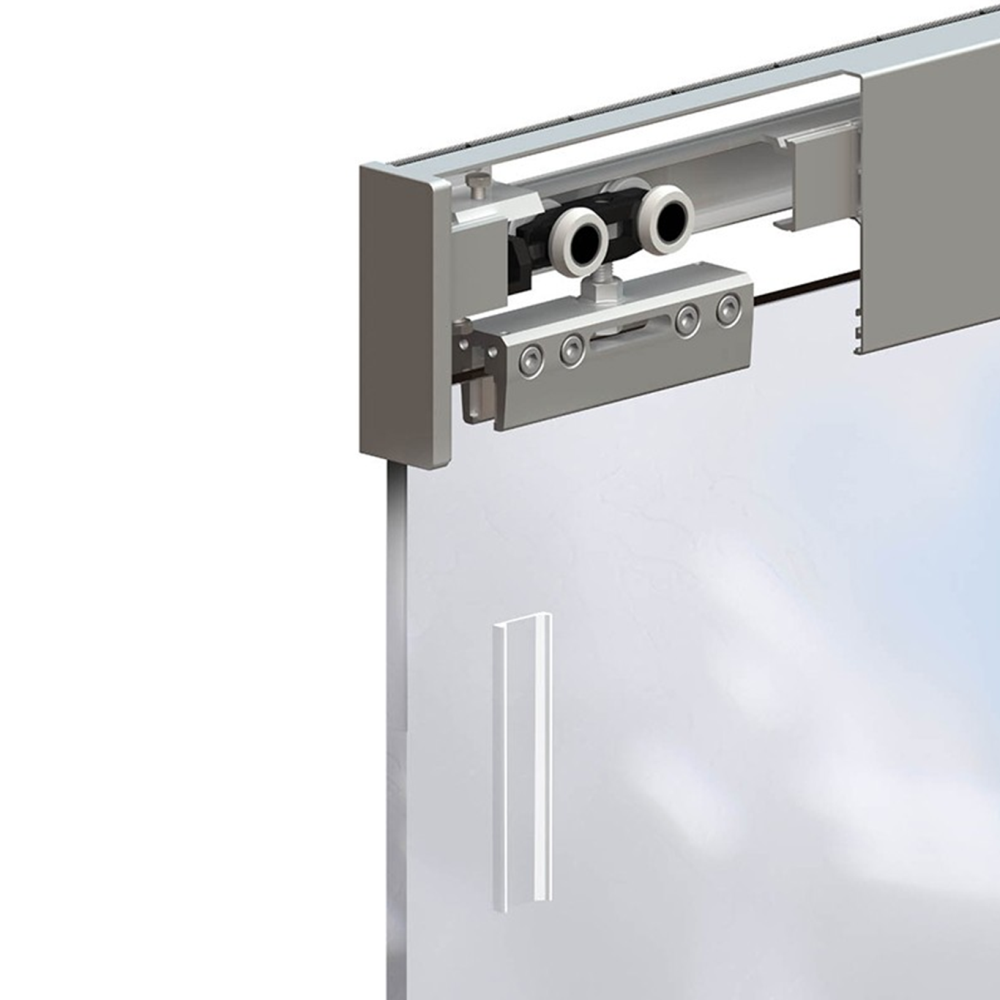 Rothley Herkules 100 Single Glass Sliding Door Gear Track System 100kg 2000mm Track Kit