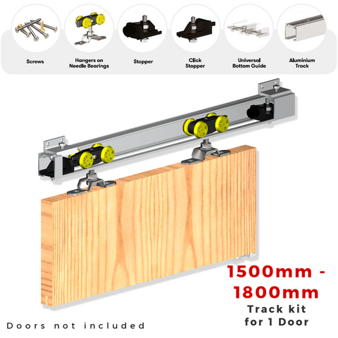 Rothley Herkules 60 Single Sliding Door Track System 60kg