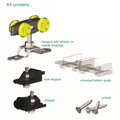 Rothley SD/HS60GR Single Additional Door Component Pack for Herkules 60 Sliding Door Gear System