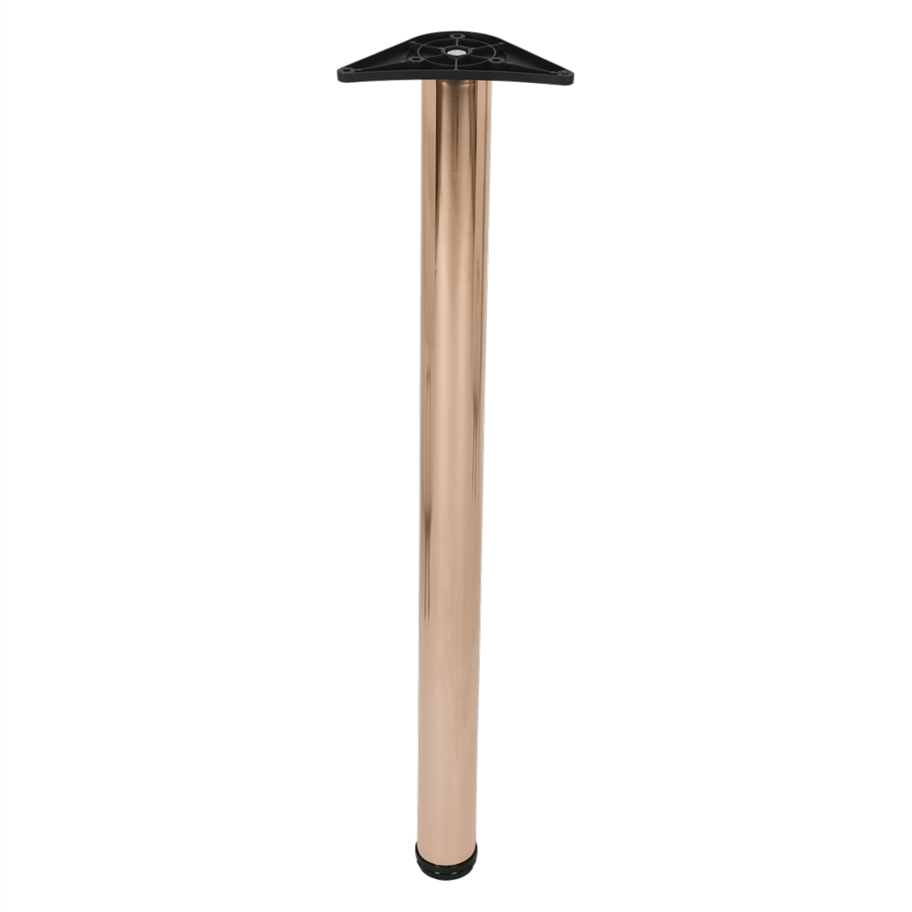 Rothley L183PC Premium Baroque Breakfast Bar Kitchen Worktop Support Table Legs 870mm to 895mm Polished Copper