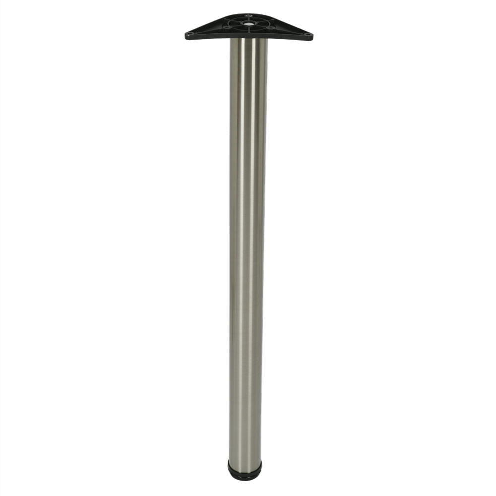 Rothley L183XN Premium Baroque Breakfast Bar Kitchen Worktop Support Table Legs 870mm to 895mm Brushed Nickel