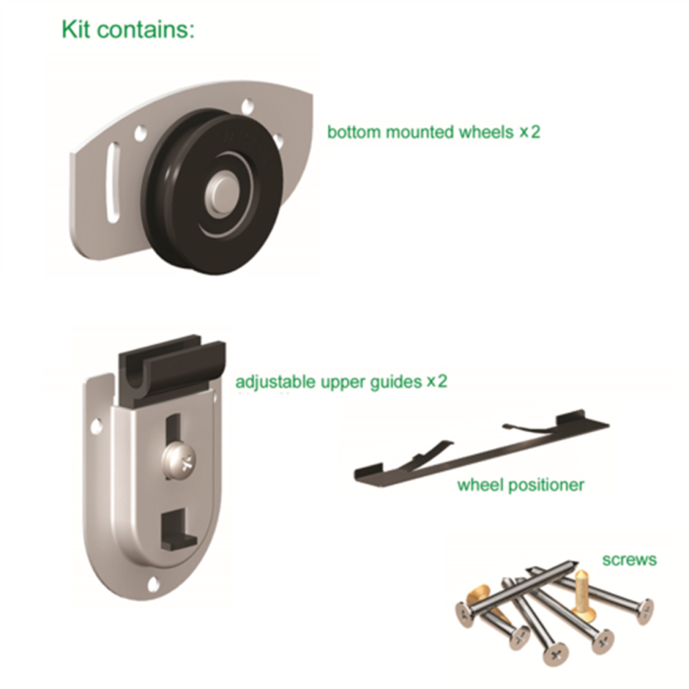 Rothley SD/AR01 Additional Door Component Pack for Ares 2 Sliding Wardrobe Door System