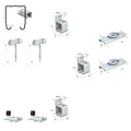 Runners Series 70 Heavy Duty Industrial External Sliding Agricultural Warehouse Stable Barn Door Gear Track System Kit Set 600kg 2mtr Single Door Kit