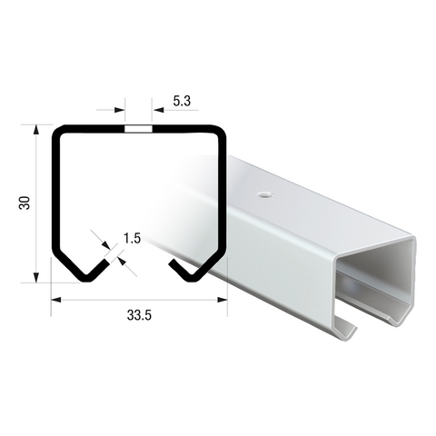 Runners Series 20 Industrial Sliding Door System 90kg