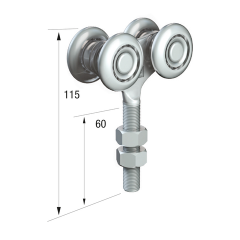 Runners Series 50 Industrial Sliding Door System 440kg