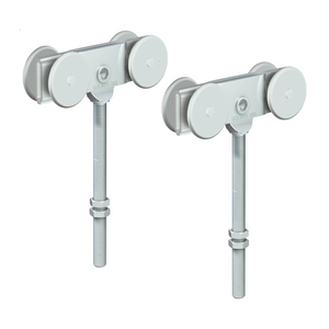 Runners Series 70 Heavy Duty Industrial External Sliding Agricultural Warehouse Stable Barn Door Gear Track System Kit Set 600kg