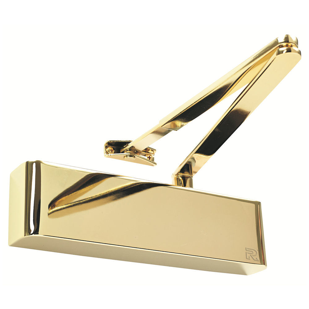 Rutland TS.9205 Heavy Duty 2 Hour Fire Rated Power Size 2-5 Top Hung Overhead Door Closer EN2 Electro Brass
