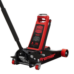 Sealey 4040AR 4 Tonne Low Entry Profile Trolley Jack Garage Workshop Vehicle Lifting with Rocket Lift Red