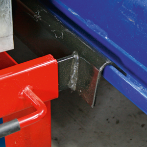 Sealey SJBEX200 Jacking Beam MOT Pit Vehicle Ramp with Arm Extenders and Flat Roller Supports, 2 Tonne Capacity