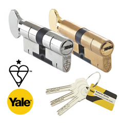 Yale High Security Superior 1 Star Euro Profile Cylinder Thumbturn Lock Anti Snap Bump uPVC Door Barrel