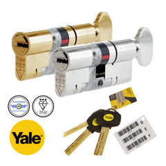 Yale Maximum Security Platinum 3 Star Euro Profile Cylinder Thumbturn Lock Anti Snap Bump uPVC Door Barrel