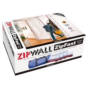Zipwall ZFMP ZipFast Multi-Pack Zip Wall Dust Barrier Sheet Panels with Carry Bag