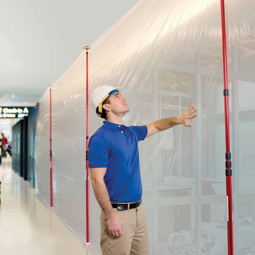 Zipwall KT20 Spring Loaded Telescopic Pole 2 Pack for Zip Wall Dust Barrier System