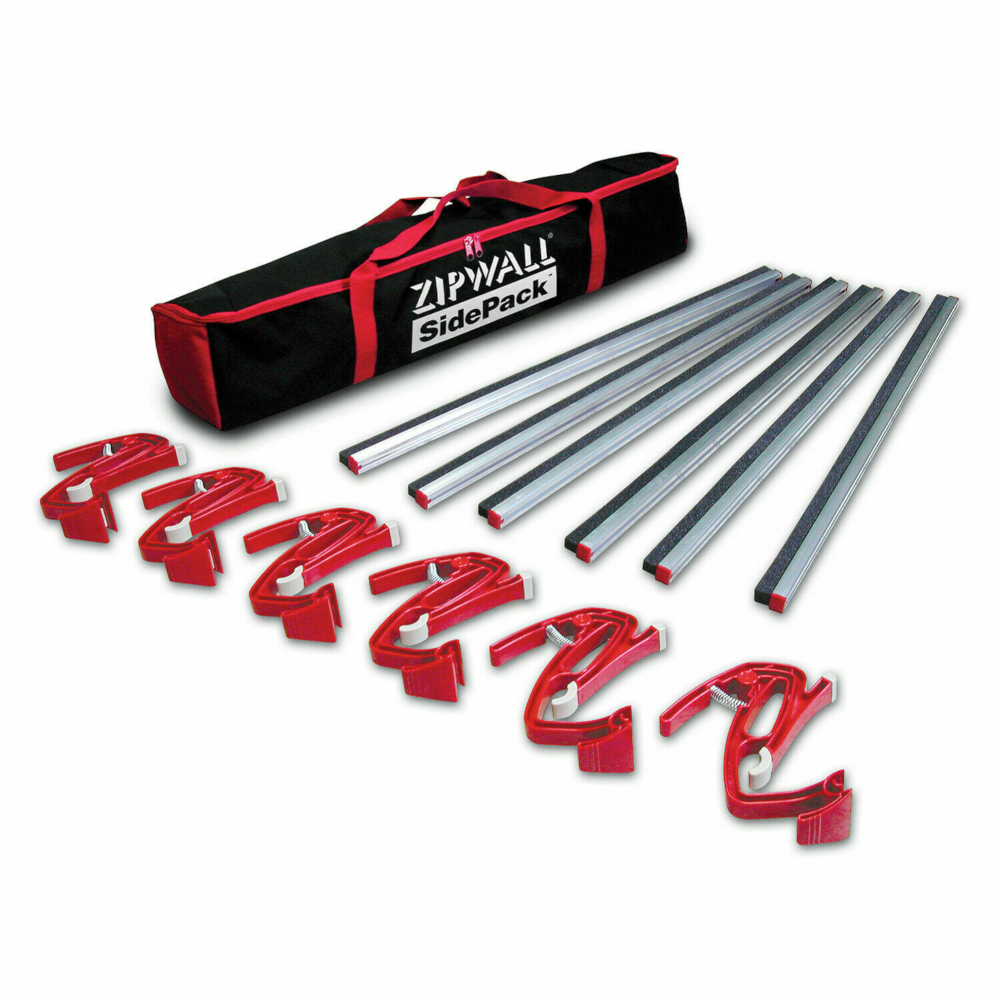 Zipwall SDPK SidePack Wall Mount Seal & Clamp Kit for Dust Barrier Guard