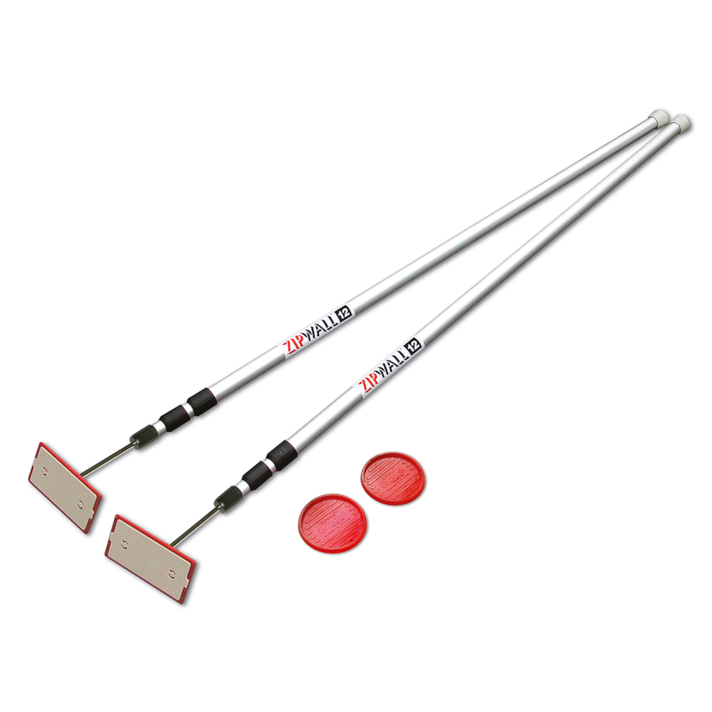 Zipwall SLP2 12' Spring Loaded Poles for Zip Wall Dust Barrier System 2 Pack