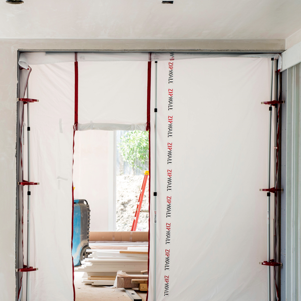 Zipwall SPN FoamRail Span Ceiling Floor Wall Adjustable Tapeless Seal for Zip Wall Dust Barrier Panel