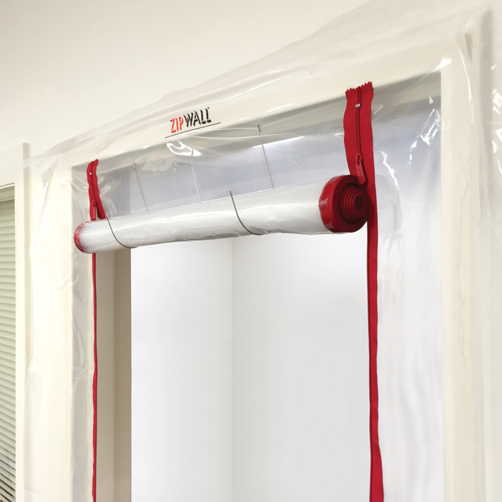 Zipwall ZDC ZipDoor Flame Retardant Commerical Door Kit Zip Wall Dust Barrier System