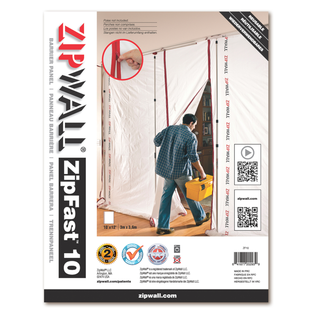 ZipWall ZipFast Reusable Dust Barrier Panel