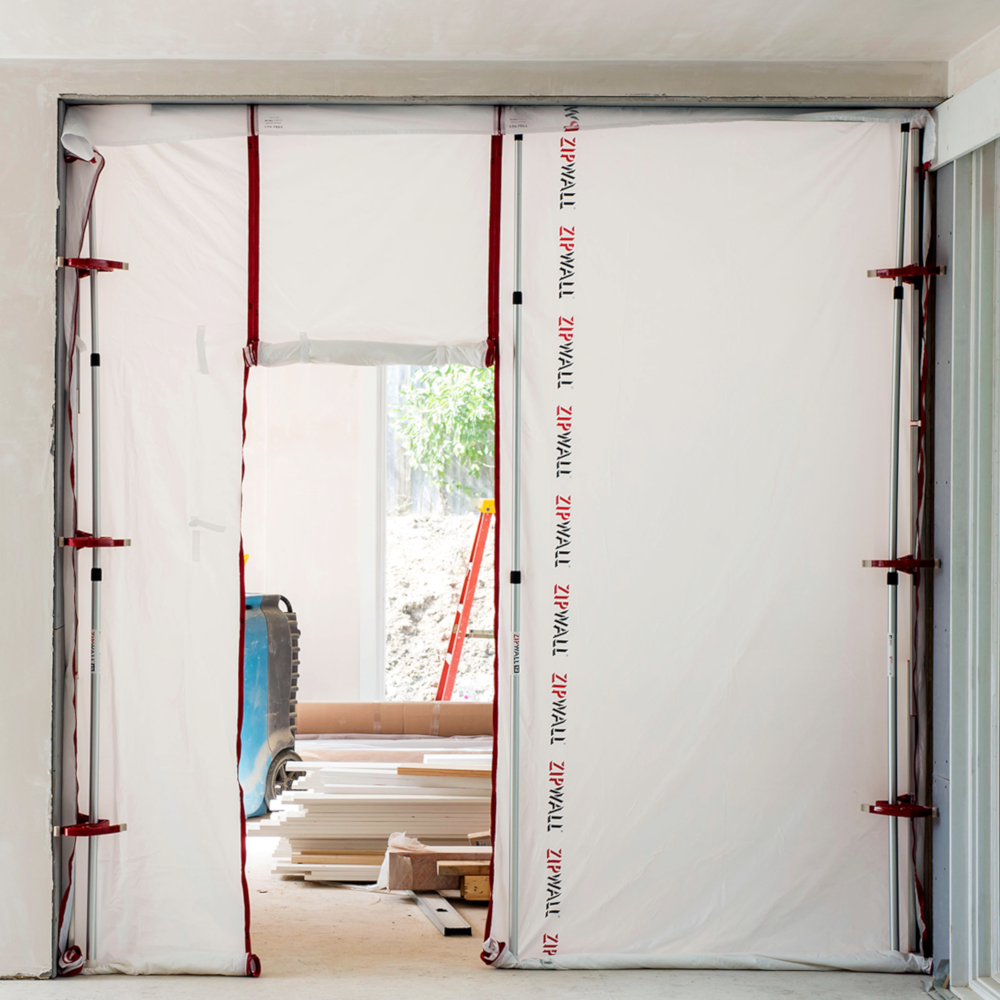 Zipwall ZWTK Zip Wall Door Dust Barrier Guard Protection Complete Tool Kit