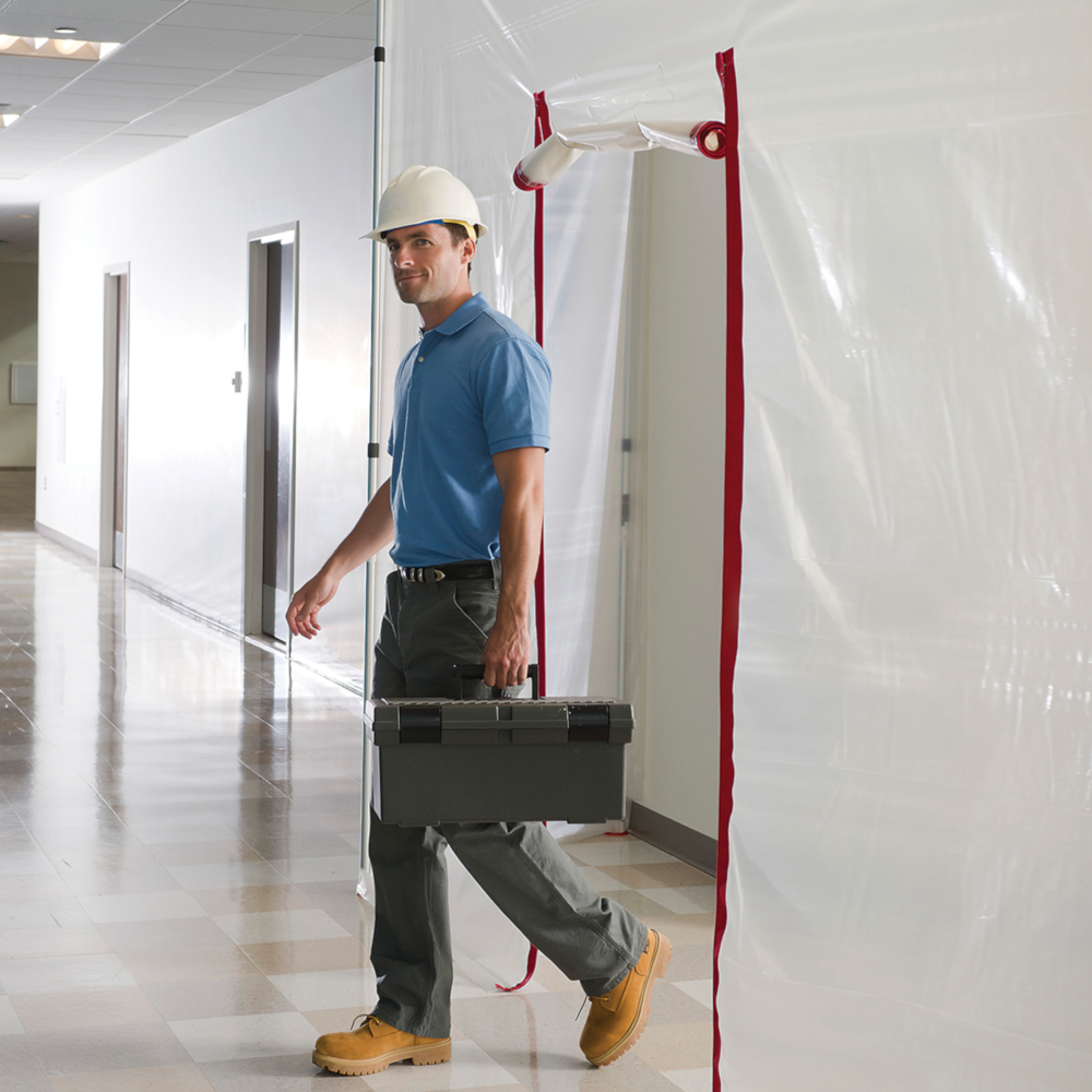 Zipwall ZWTK Zip Wall Door Dust Barrier Guard Protection Complete Tool Kit