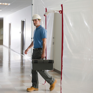 Zipwall ZWTK Zip Wall Door Dust Barrier Guard Protection Complete Tool Kit