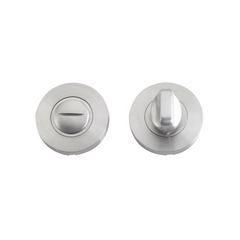 Zoo Hardware ZCS2004 Bathroom Toilet Turn Release Privacy Lock Satin Stainless Steel
